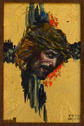 Jesus en pan de oro de Vettor Cassinari